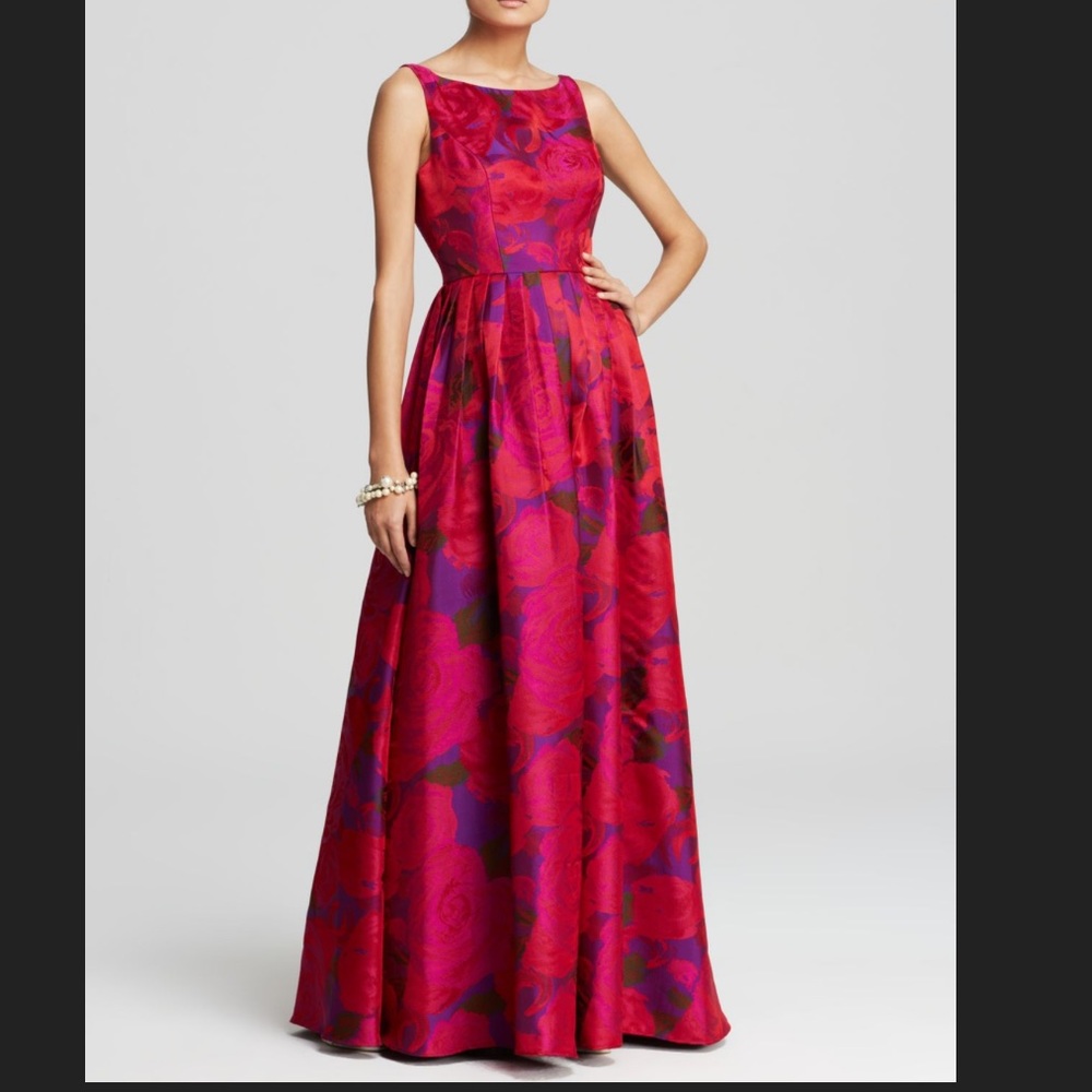 Adrianna Papell Gown Evening Dress mother of the bride long maxi formal wedding